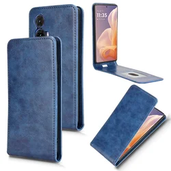For Motorola Moto G85 5G flip up and down business wallet case for Moto S50 Neo 5G Leather card slot Phone case