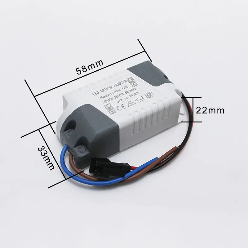 (4-7)x1W Led Driver AC85-265V 7X1W Verlichting Transformator Voor 4W 5W 6W 7W Lamp led Verlichting Voeding