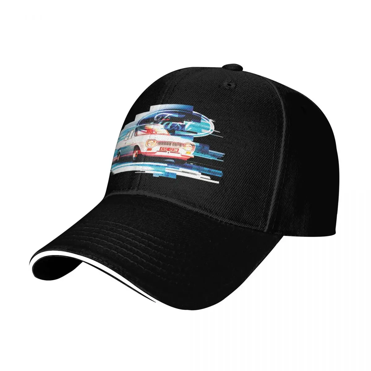 Fast Escort Baseball Cap Six Panel Structured Crown Sun Protection UPF 50+ Breathable Mesh Back