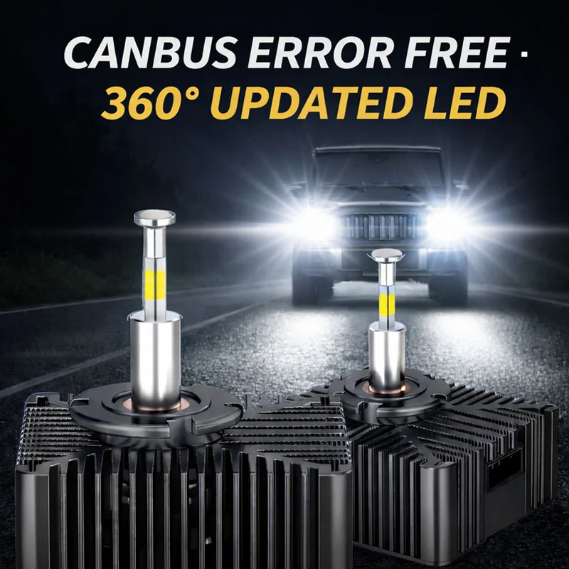 

Светодиодная лампа Carlke 360 D5S для замены ксеноновых HID-фар D1S D2S D3S D8S, автомобильная лампа Turbo Canbus 12V 24V D1R D2R D3R D4R