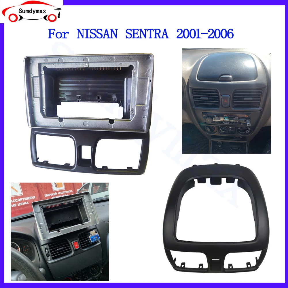 

10,1 дюймовая Автомобильная радиоустановка Fascia ДЛЯ NISSAN SENTRA 2001-2006, комплект для установки приборной панели, рамка, стереопанель