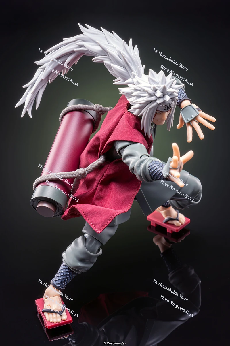 

1/12 Scale Jiraiya Man Action Figure Wine Red Mini Vest Toys Accessory For Comic Naruto 6inch Shf Soldier Diy Decoration
