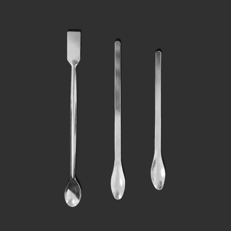 1pcs Stainless Steel Medicinal Ladle Spoon Chemistry Experiment Medicines In Lab Broadtail Stainless Steel Drug Spoon