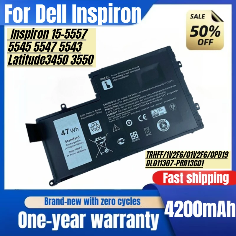 

Для Dell Inspiron 15-5557 5545 5547 5543 Latitude 3450 3550, полностью совместимая батарея для ноутбука, высококачественные сменные батареи