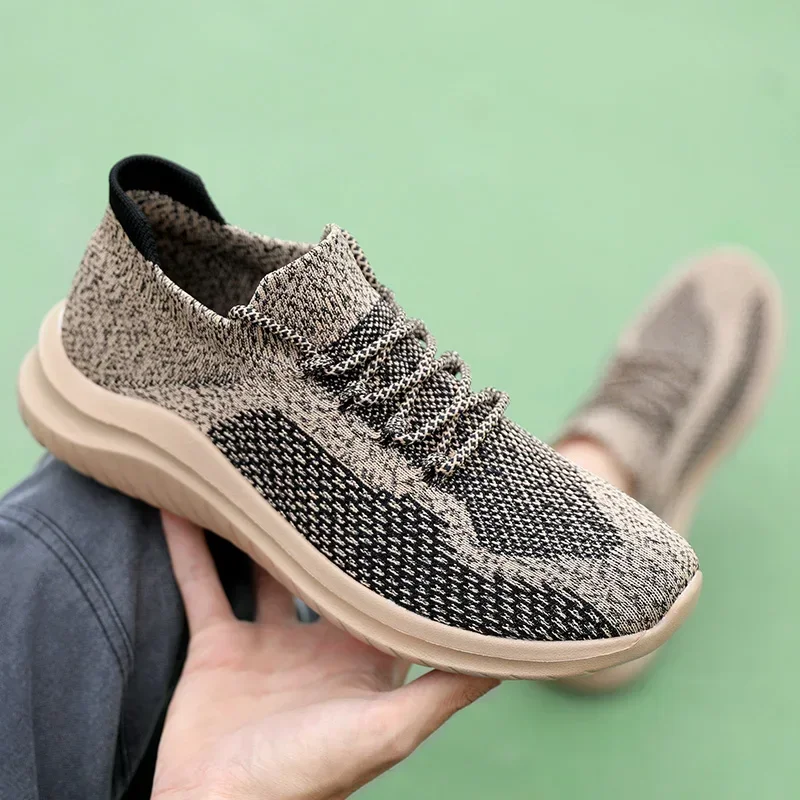 2024 Summer Men's flying weaving Casual Sports Shoes for Couples 36-45 Non-Slip Versatile Popular Basketball Shoes Breathable