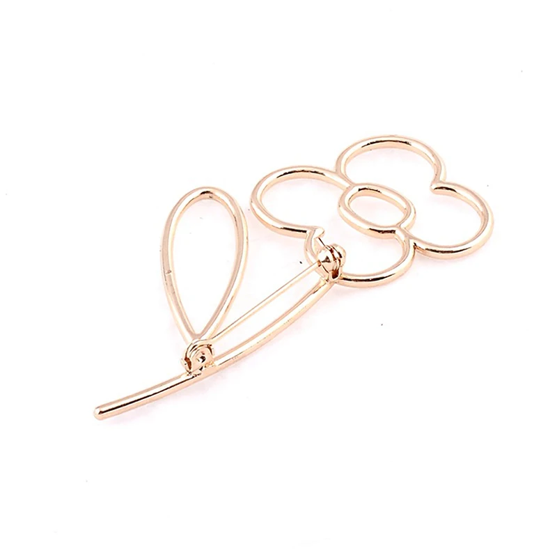 1 pc New And Fashionable Alloy Brooch Simple Trend Wisp Flower Pins Clothing Accessories Accessories