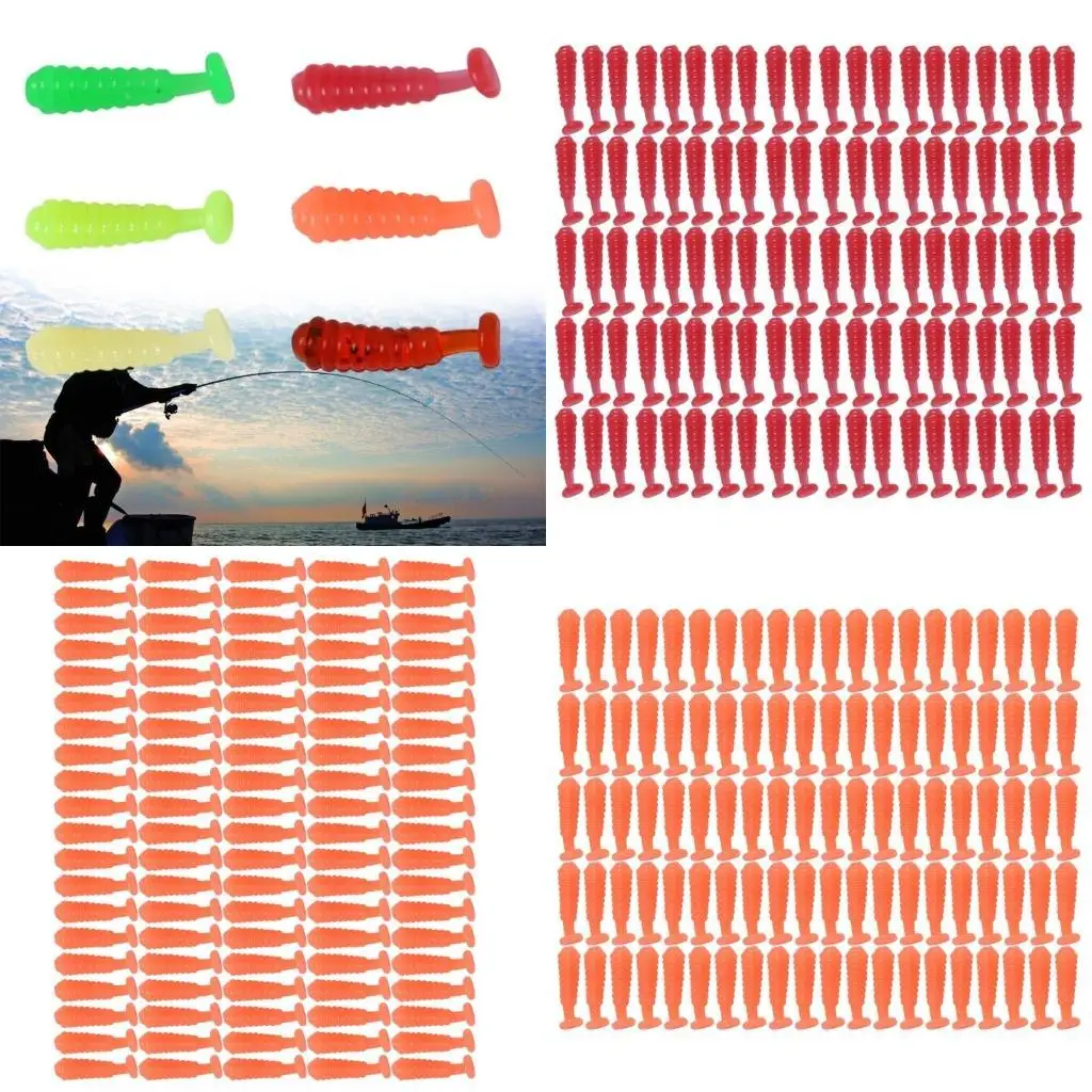 

Y1UC 100Pcs 1.5cm Swim Baits for Saltwater Soft Fishing Lures Paddle Tail Swimbaits Artificial Baits Fishing Lures