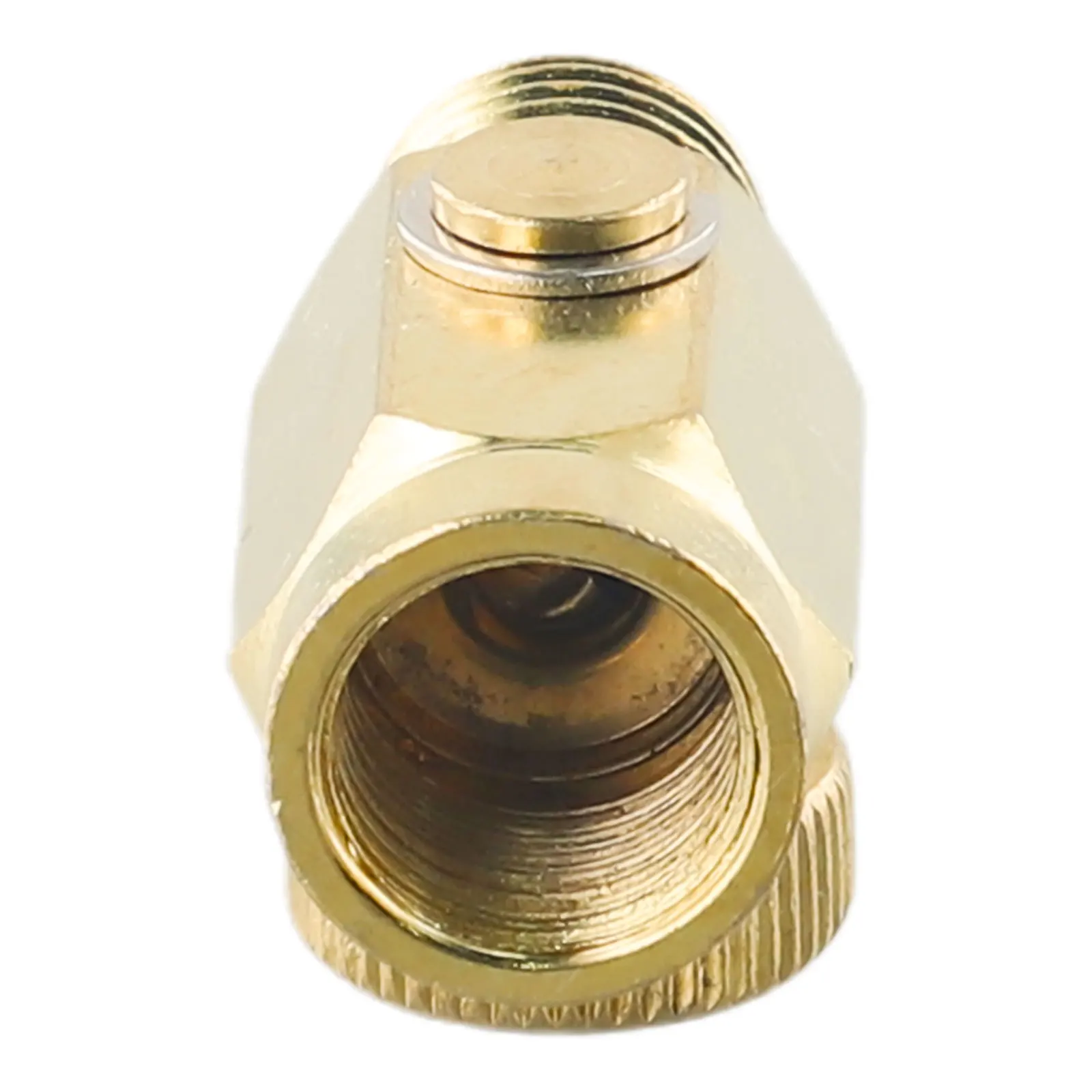 4 Pack 1/4 NPT Brass Inline Regulator Valves for Compressed Air Systems with 1 5/8 Inch Length and Dual NPT Thread Design
