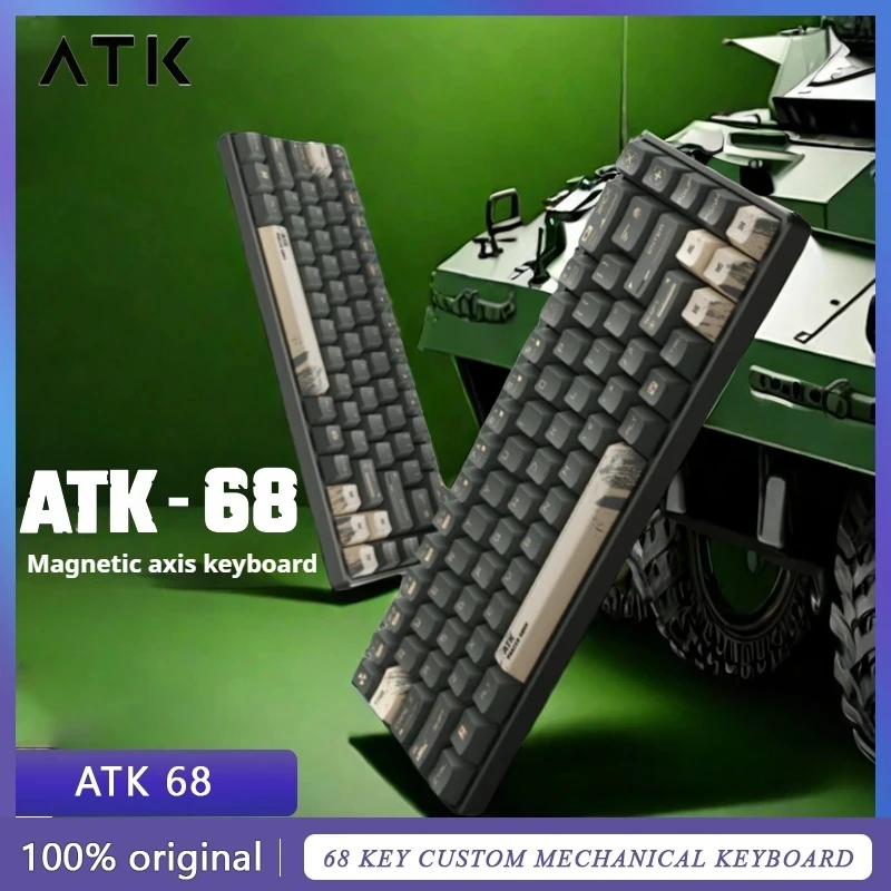 

Atk68 Air Esports Magnetic Axis Keyboard Wired Customized Pbt Transparent Key Cap Rt Mode Limited Gaming Mechanical Keyboard