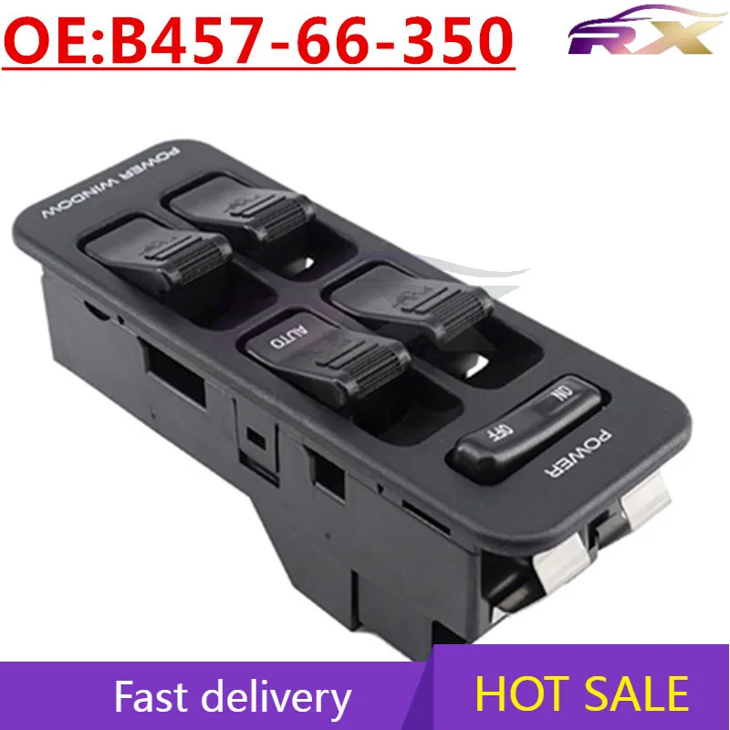 

OEM:B457-66-350 Automobile Accessories Glass Lifter Switch Right Driving Red Light 11 Pin For Ford Mazda