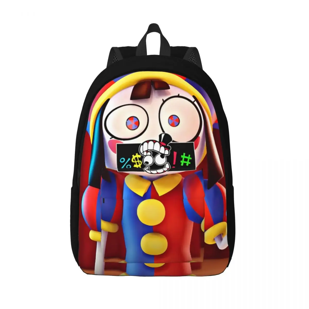 

The Amazing Digital Circus - Pomni Backpack for Preschool Primary School Student Bookbag Boy Girl Kids Canvas Daypack Durable