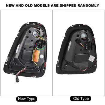 適用於 Mini Cooper R56 R57 R58 R59 LCI 2011-2015 的全 LED 尾燈,JCW 英國國旗風格,帶紅色透鏡,LED 煞車燈轉向燈 8 最佳銷售 迷你R56尾燈 - №1