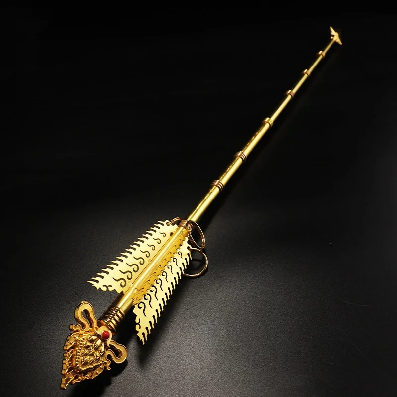 Tibetan style bronze carving God of Wealth arrows Tibetan supplies ornament home Attracting wealth offering desktop ornament