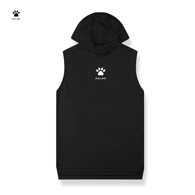 KELME Men's Tight-Fitting Sleeveless Sports Vest Breathable And Highly Elastic Fitness T-Shirt For Football Running And Training