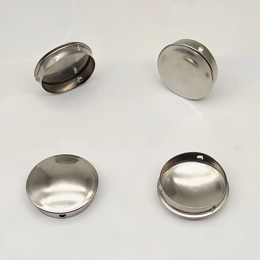 201/304 Stainless Steel Pipe Cap Hole Plug Seal Cover Round Tube Plug Decorative Cap For Pipe Hole Sealing&Multiple Sizes