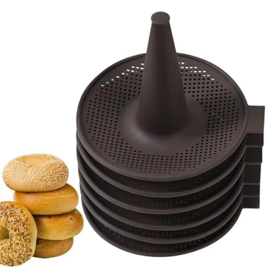 

Silicone Molds, Donut Mold for Baking, Donut Pans Set, 6 Pieces Pastry Molds for Bagel and Doug Hnut Cake Pans Easy Install Eas