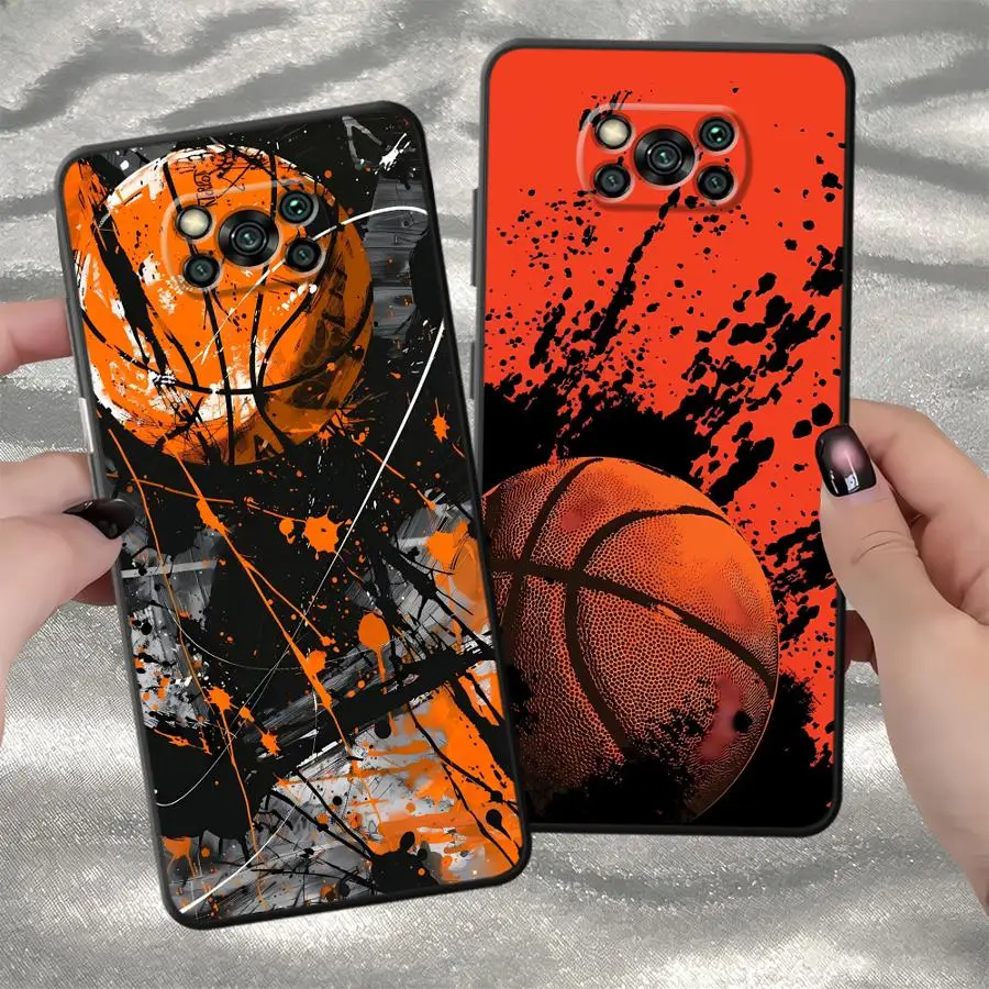 Basketball Pattern Phone Cover Case for Xiaomi Redmi K60 12C 15C 13C A1 A5 10 14C A2 K40 A3x 9 8