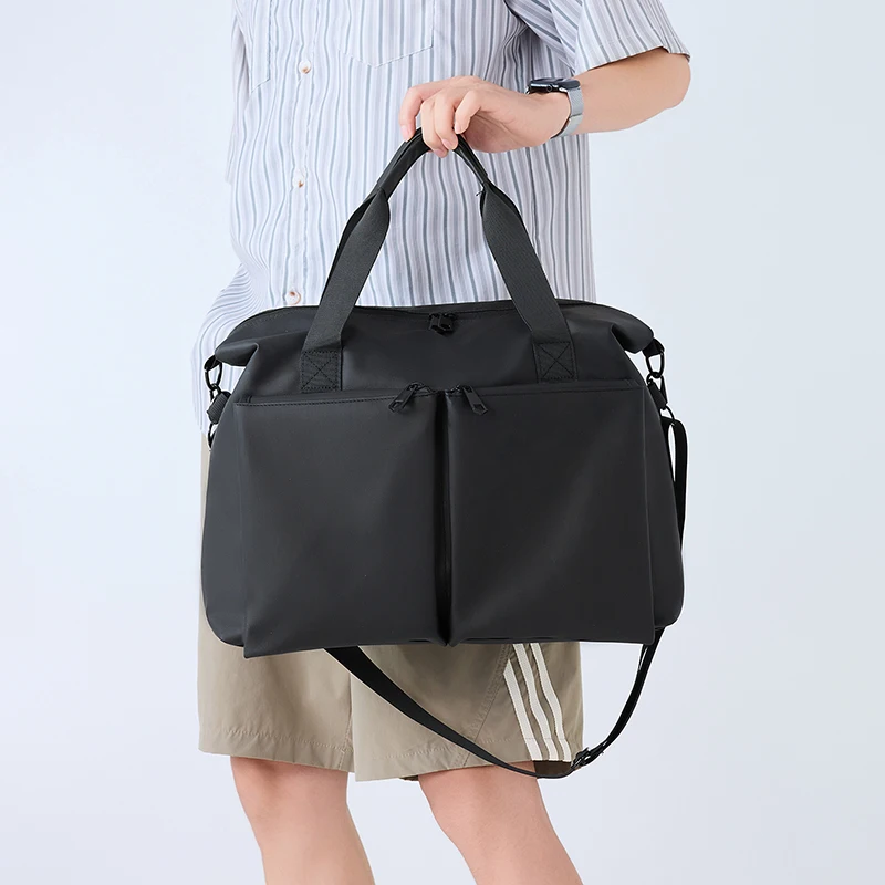 

Сумка для фитнеса, сухая и влажная однотонная сумка-тоут, унисекс, спортивные сумки на открытом воздухе, простые сумки через плечо на короткие расстояния, деловая дорожная сумка