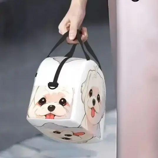 

Cute Maltese DogBox Portable Lunch Tote Picnic Bags Thermal Bag for Woman Kids