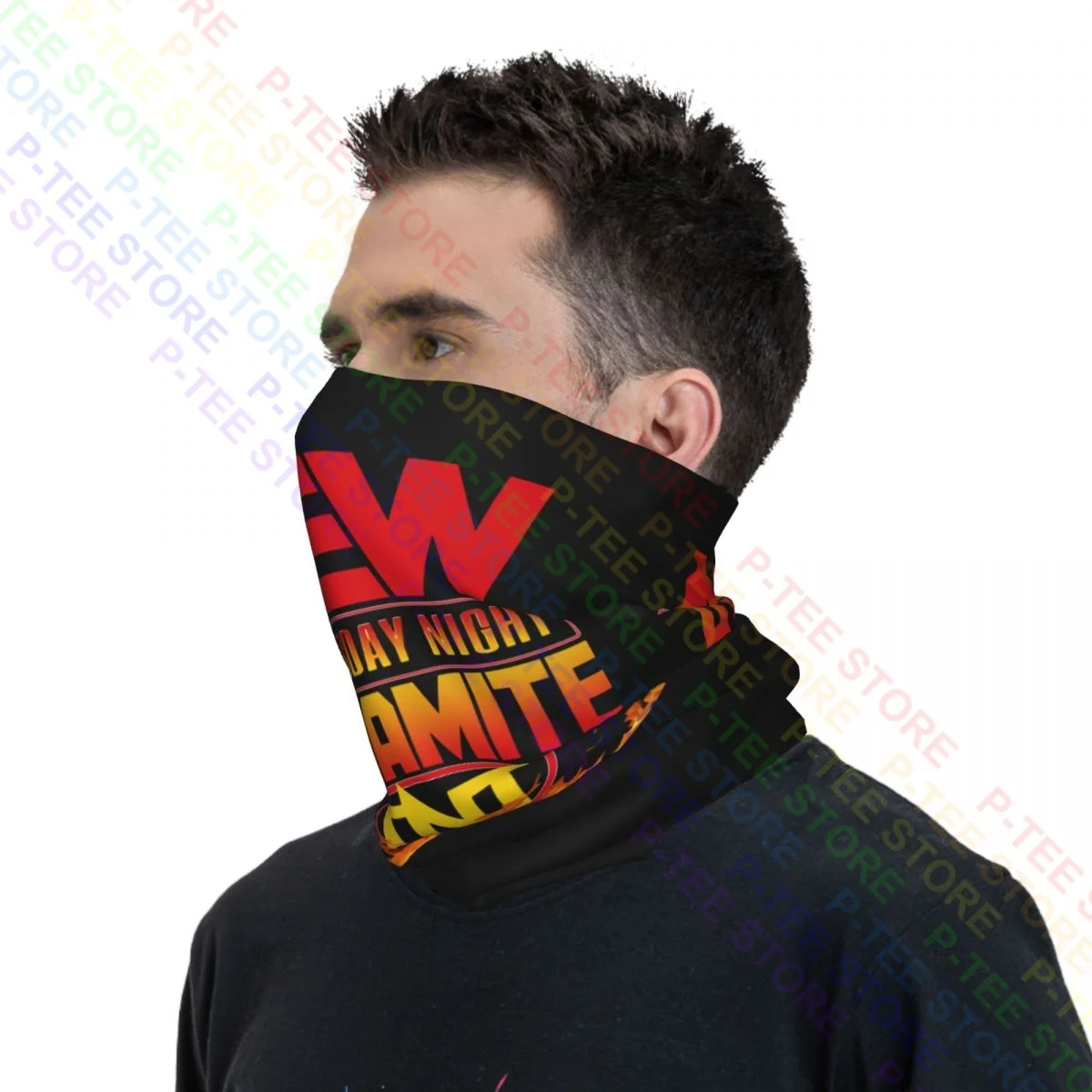 Aew Mittwoch Nacht Dynamit Tnt Hals Gamasche Bandana Schal Gesicht Maske Wärmer Staubdicht Hohe Qualität