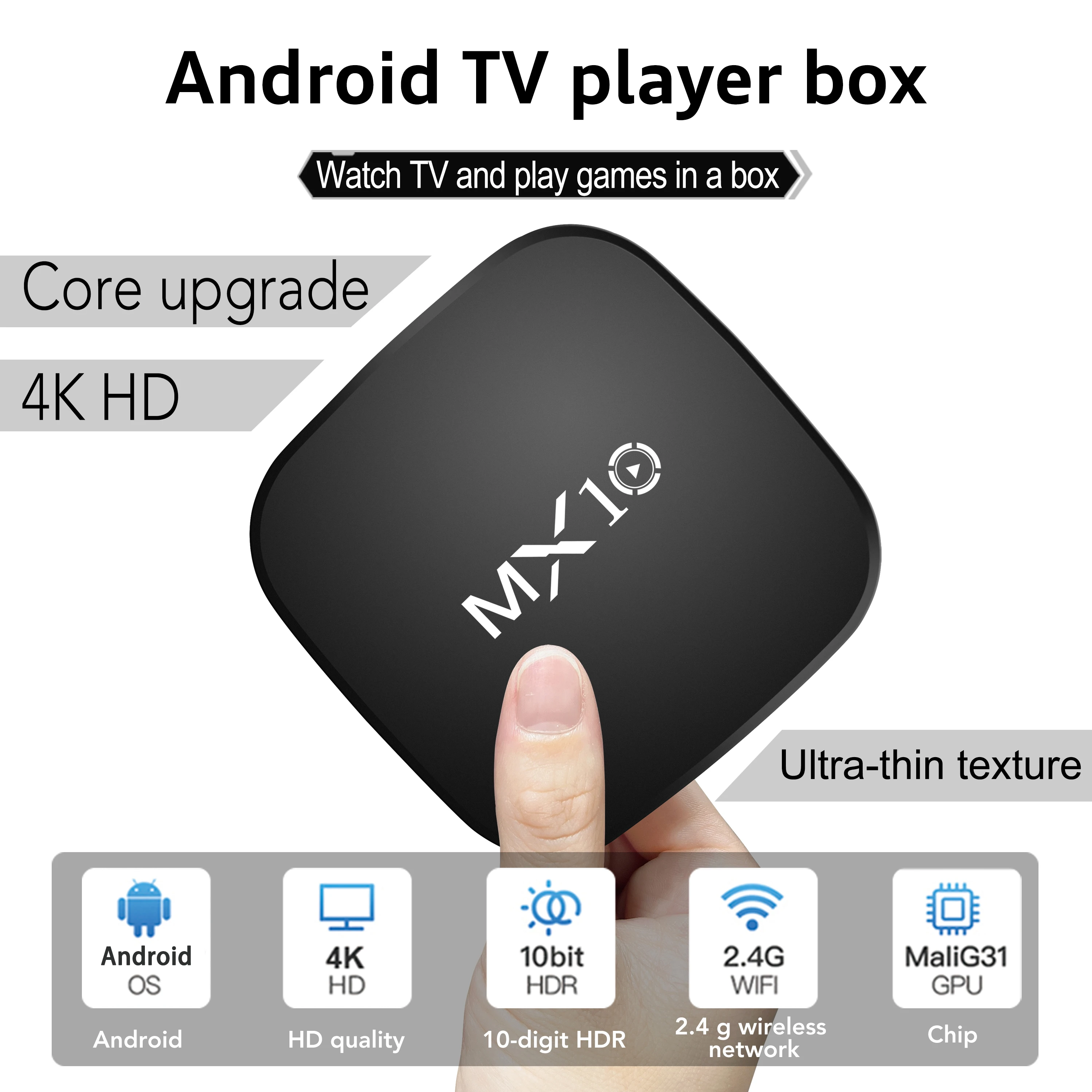 Smart TV Box Android 7.1 TV Box 2.4G Wifi Rockchip RK3228 8gb Rom Youtube Media Player Mxq Pro 4k Set Top Smart TV Box