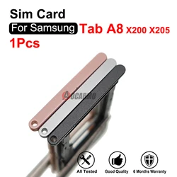 Pink/Black/Silver For Samsung Galaxy Tab A8 10.5'' SM-x200 X205 Single And Dual SIM Tray Memory Card Slot Replacement Parts