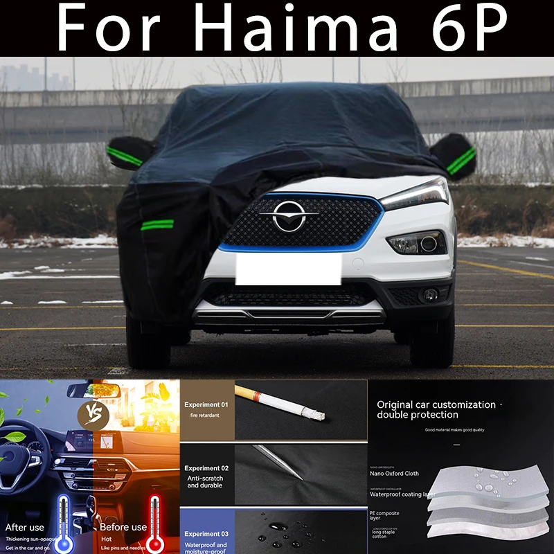 

For Haima 6P Outdoor Protection Full Car Covers Snow Cover Sunshade Waterproof Dustproof Exterior Car accessories