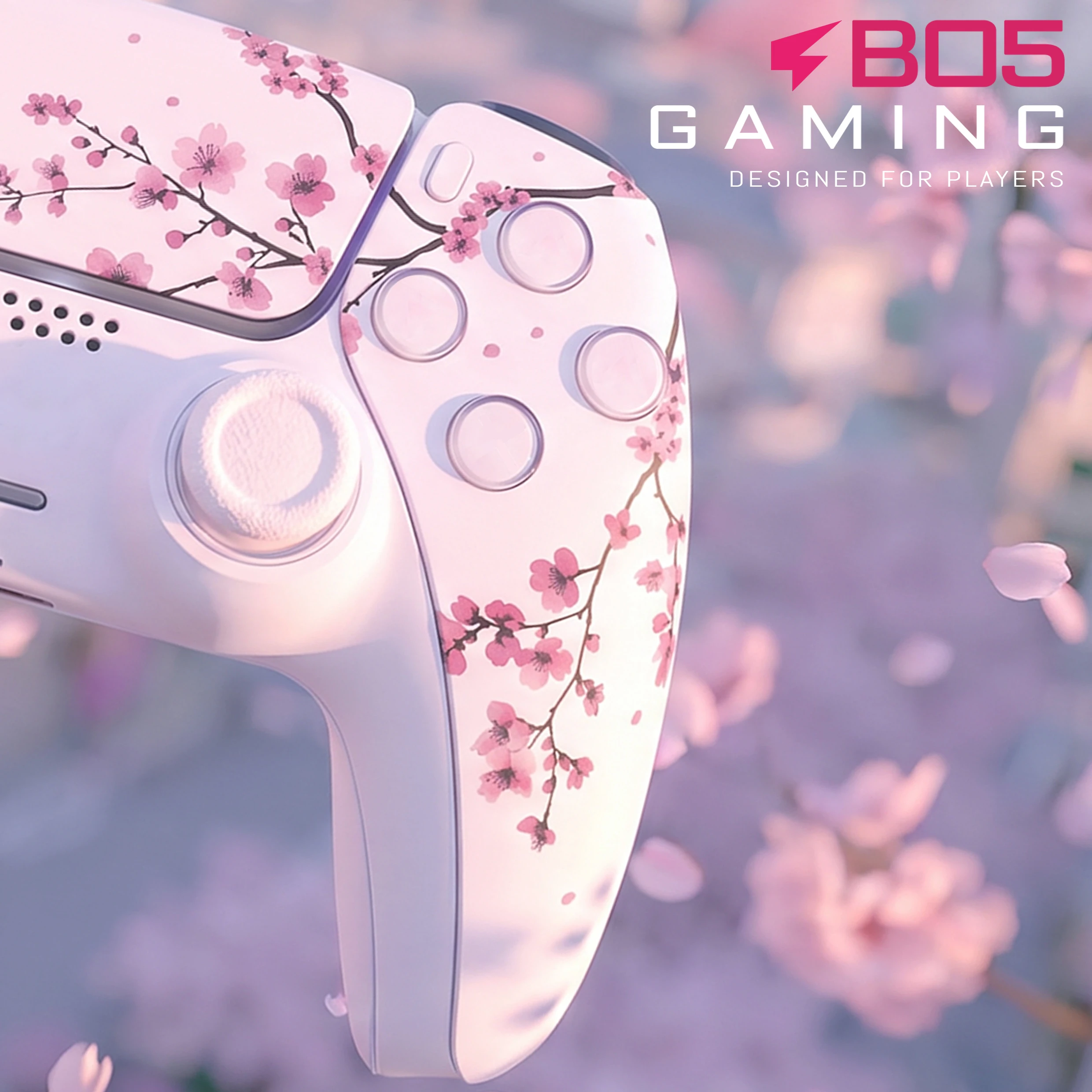 Różowa obudowa kontrolera PS5 Sakura z panelem dotykowym do kontrolera DualSense, zamiennik dla BDM-010 do BDM-060