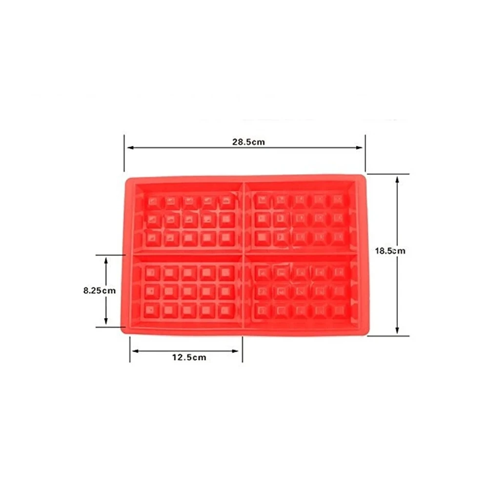 DIY Cake Mould Silicone Waffle Mold Kitchen Bakeware Cake Baking Mould Mold Waffle Tray home gadgets kicthen