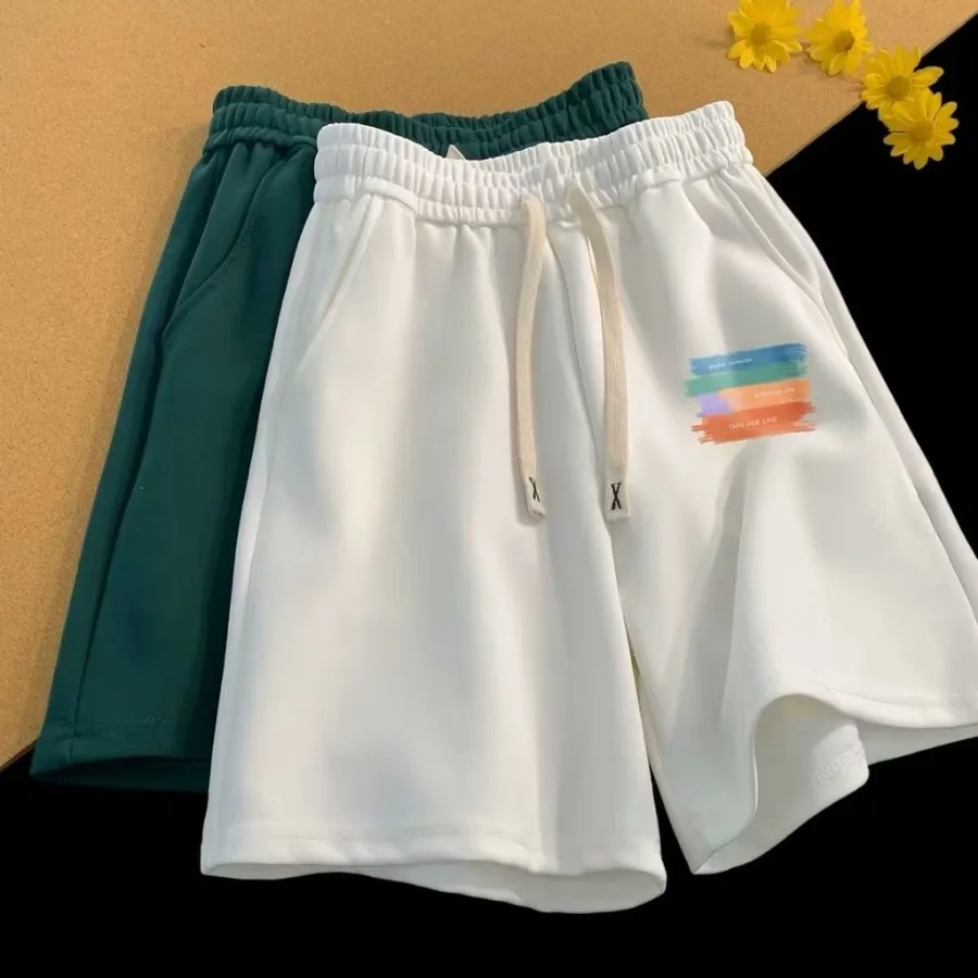 

【 M-8XL 】Яркие пастельные шорты с принтом для мужчин, повседневные шорты на шнурке в стиле Y2K Streetwear 2026, летняя коллекция