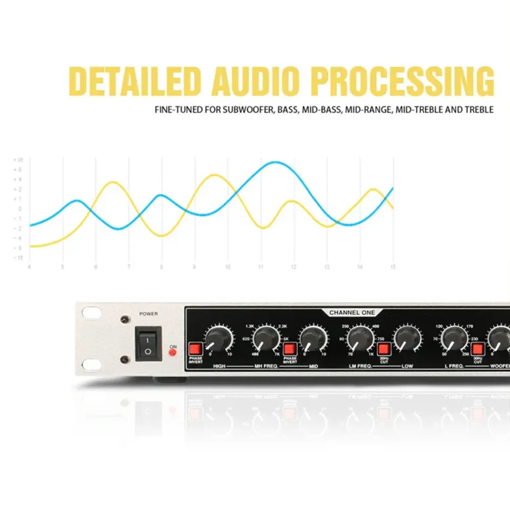 dbx 224xl dbx224 Crossover elettronico professionale a 4 vie bianco Audio per performance da palco per bassi ultra bassi