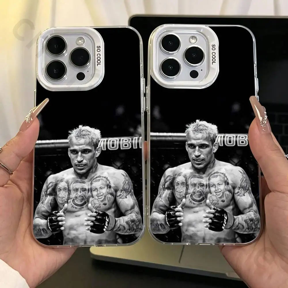 

Charles Oliveira Phone Case for iPhone 17 16 15 14 ProMax 13 11 Pro Max air Plus Matte IMD Laser Cover