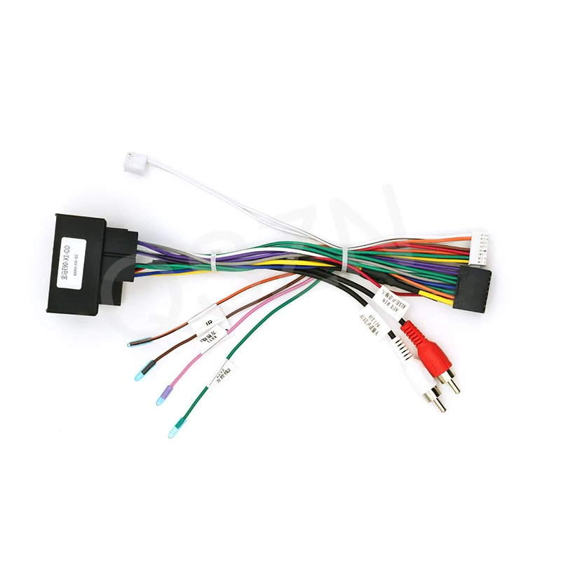 QSZN DVD 16 PIN cavo di Alimentazione Canbus Box Decoder OUDI-BWM-01 Per BMW E90 E87 Per BMW X1 Cablaggio Cavi Autoradio Android