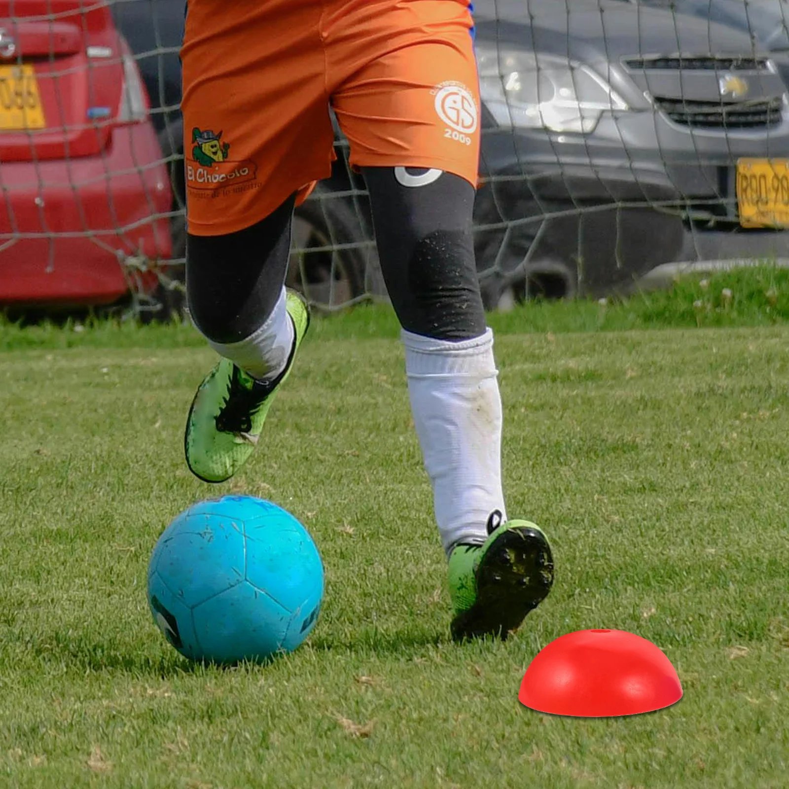 

5Pcs Soccer Marker Discs Semi-Spherical Plastic Cones for Field Markers Obstacle Drills Football Basketball Training All Weather