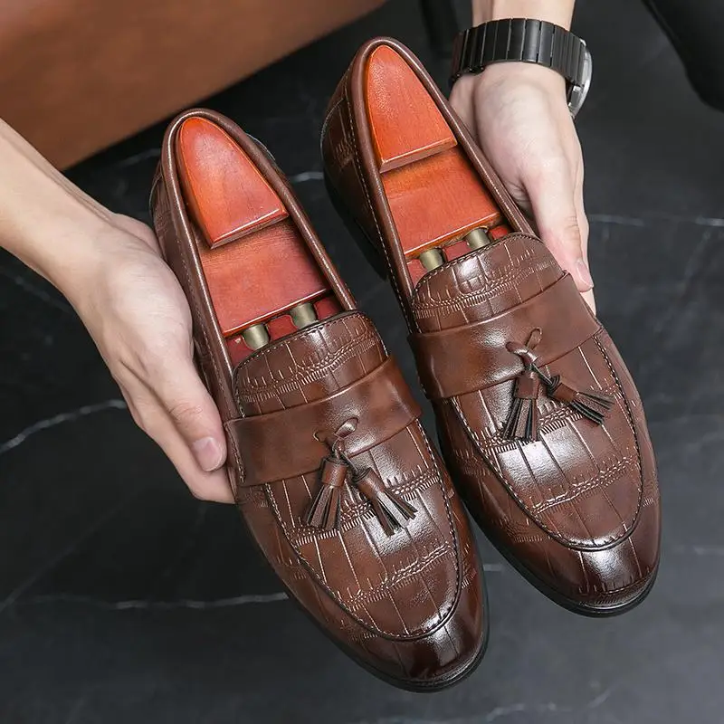 Elegant Men's Men's Business Formal Wear Casual Leather Business Wedding Shoes Comfortable Party Luxury Shoes