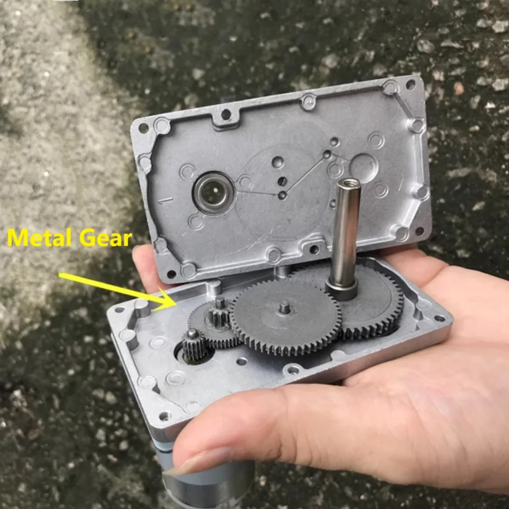 ميتال جير تيار مستمر تخفيض المحرك 12V24V