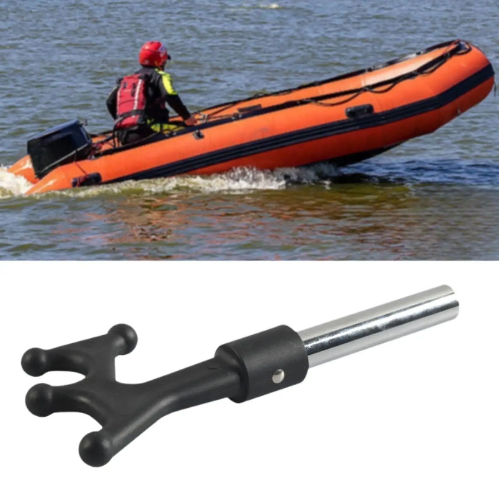 

Marine Boat Hook Head Boat Hook End Lifeboat Hook Attachment Practical Boat Accessories Replacement Top for Marine Kayak