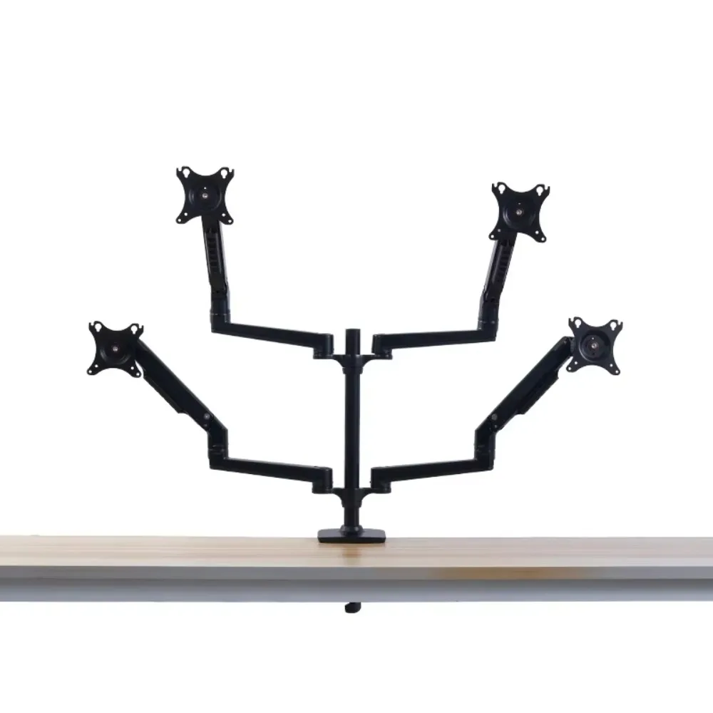 

Уникальная подставка для монитора, четырехэкранная подставка для компьютера, свободная высота, подъем влево и вправо, универсальное вращение без тонущей головки