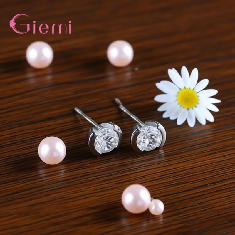 Einfache geometrische Kristall-Zirkon-Ohrstecker aus 925er Sterlingsilber für Frauen und Mädchen, Verlobungsparty, Schmuck, Geschenke, Accessoire