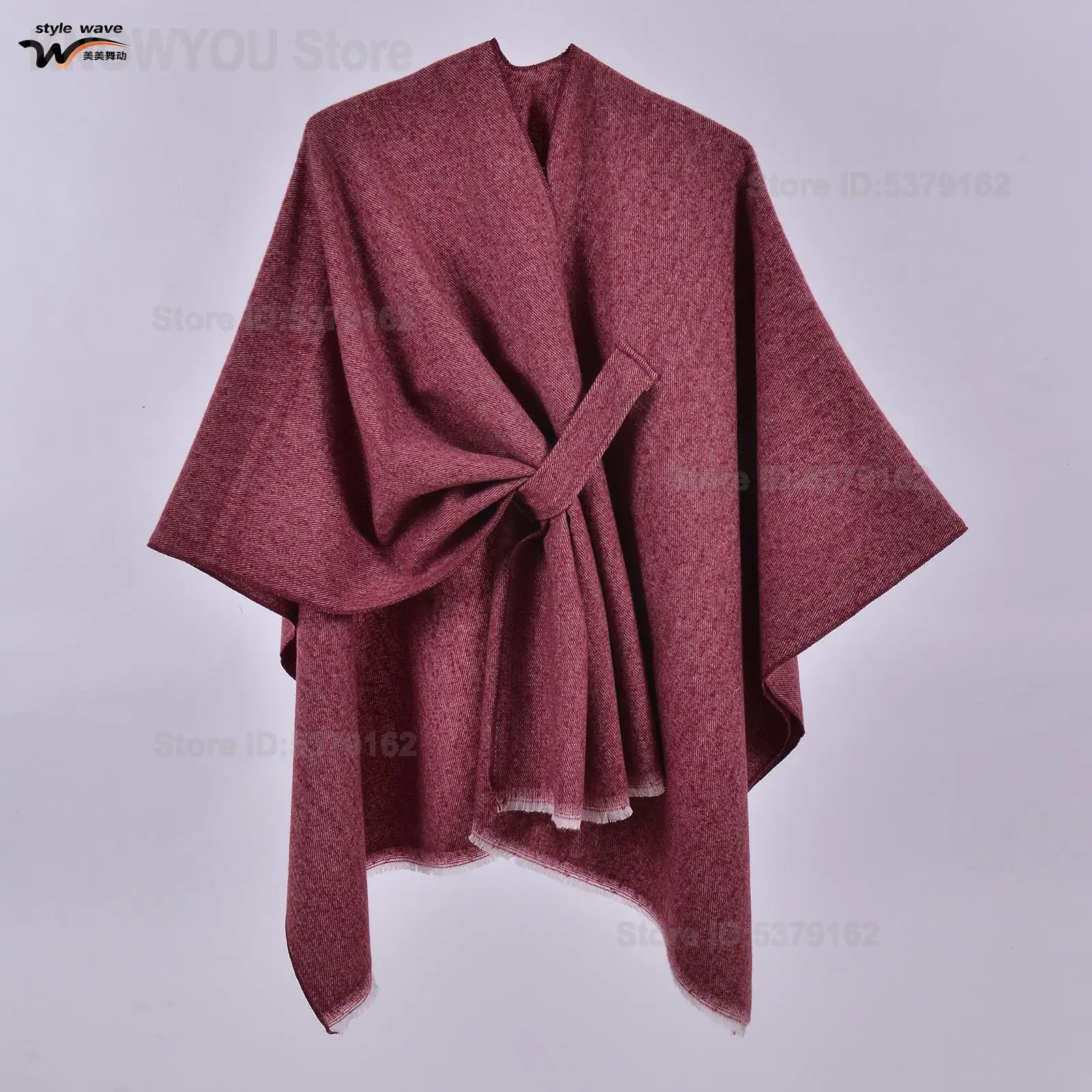 Women Elegant Loose Outer Cover Up for Daily Party Solid Color Oblique Strap Cape Shawl, Evening Dress Matching Cloak for Dress