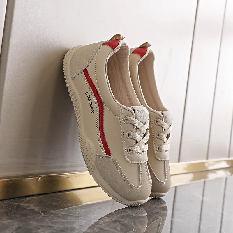 

Белые женские туфли на плоской подошве, немецкие тренировочные туфли без шнуровки на мягкой подошве, универсальная повседневная обувь для поездок на работу