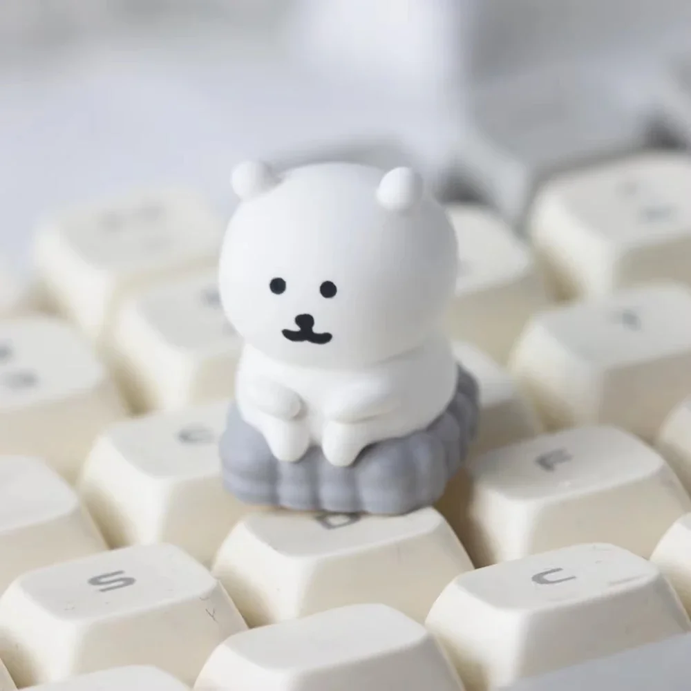 マンガジョーククマテーマキーキャップかわいい樹脂周辺機器アートキーキャップアニメ PC ゲームメカニカルキーボードアクセサリー桜 MX ギフト
