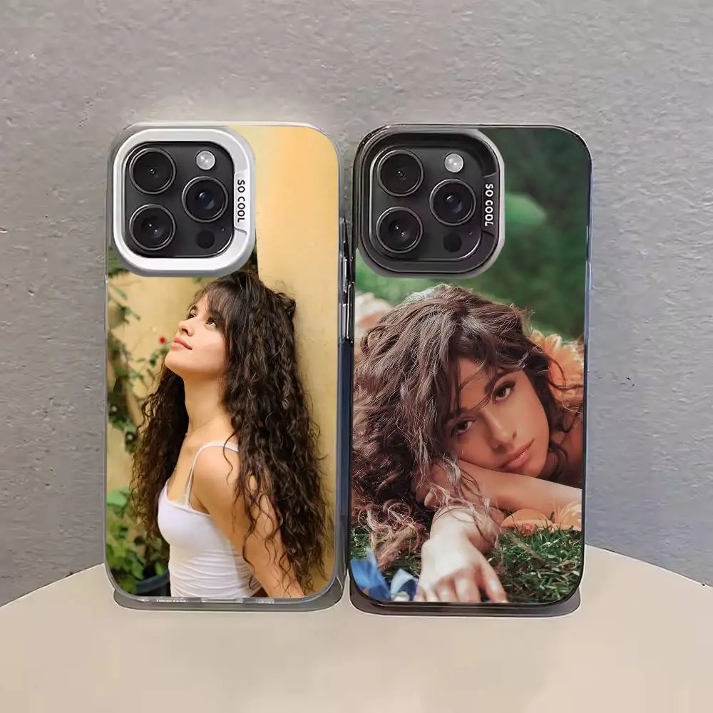 

C-Camila C-Cabello Cxoxo singer Phone Case For iPhone 17,16,15,14,13,12,11,Pro Max,Plus black Candy Silver Cover