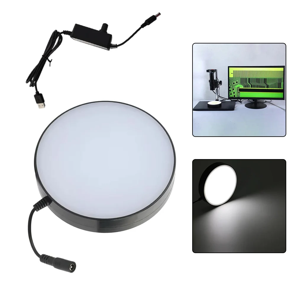 LED Ring Bottom Light for For Microscopes Adjustable Brightness Feature for Enhanced Learning Experience LED Ring
