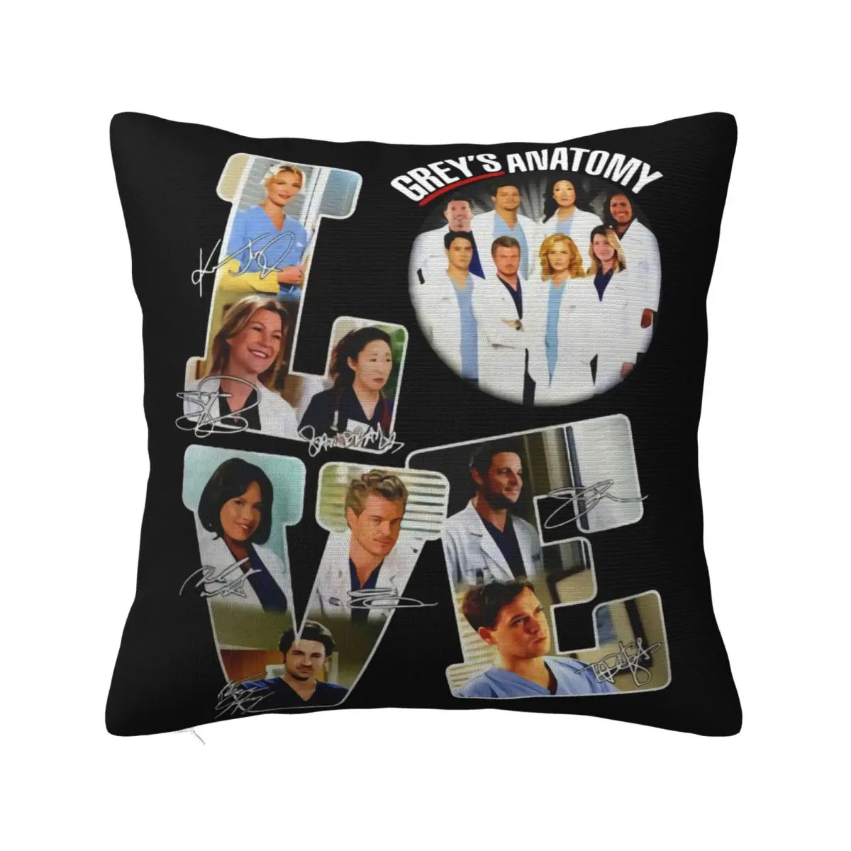 Love Greys Anatomy 2005 2020 15 Years 15 Seasons Thank You Signature New Pillow Case