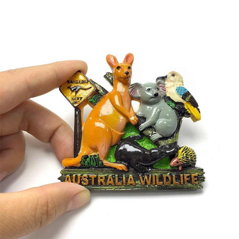 Australian distinctive cultural tourism souvenir: three-dimensional five-decoration magnetic fridge magnet, small