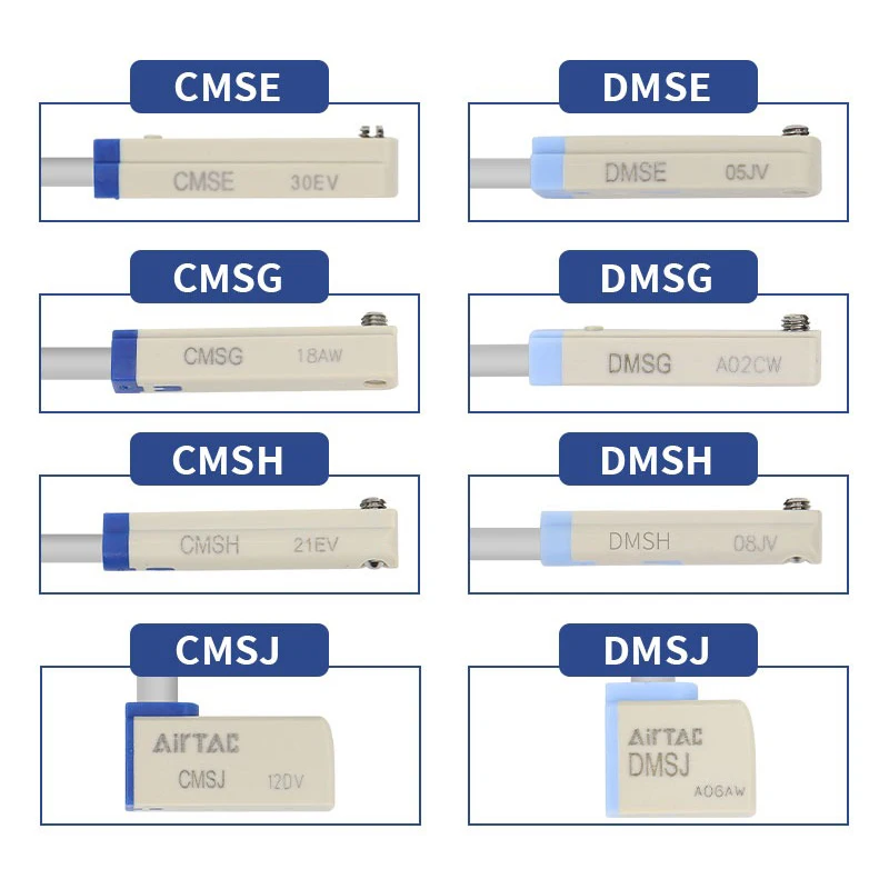 AirTAC CMSG CSMJ CMSE CMSH DMSG DMSH DMSE DMSJ 2 Wire PNP NPN Original Sensor Induction Magnetic Switch