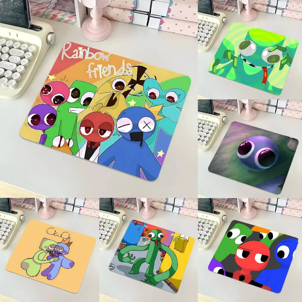 1pc Cartoon Game R-Rainbow Friends Small Mousepad Keyboard Pad Laptop Cushion Non-slip Deskpad