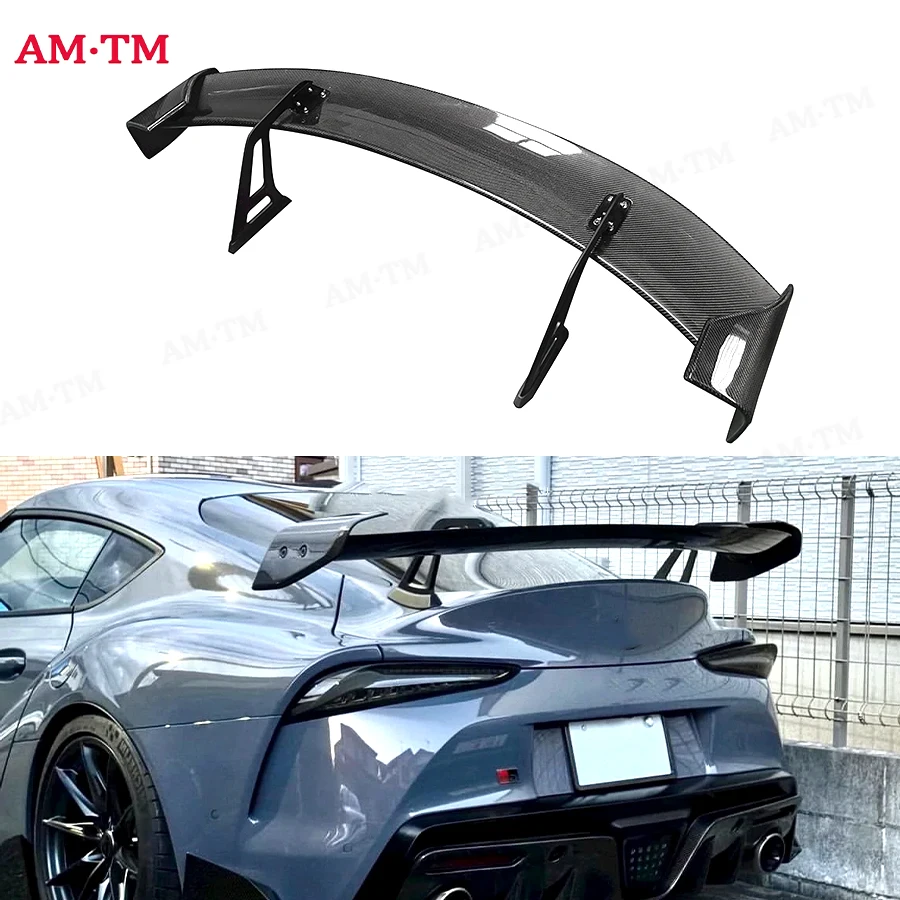 Para Toyota Supra GR A90 A91 MK5 alerón de fibra de carbono alerón trasero maletero divisor de ala trasera de carreras kit de carrocería estilo A