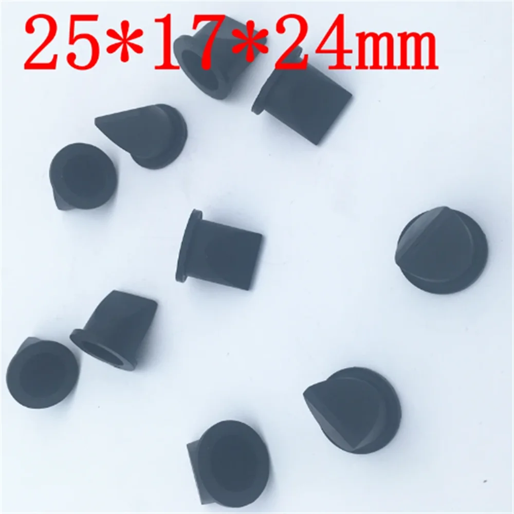 

10PCS 25 * 17 * 24MM large silicone black anti-backflow duckbill valve Check valve for ice cream machine